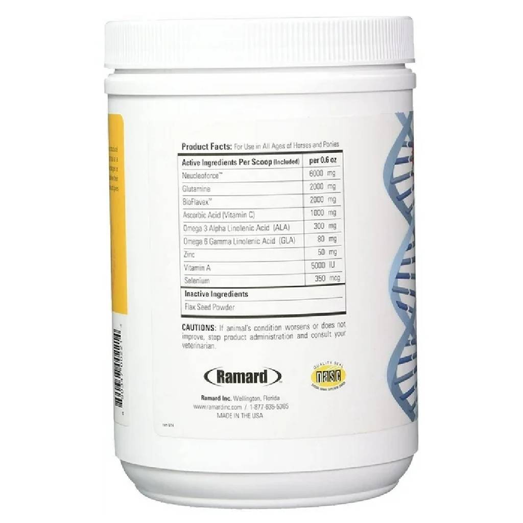Ramard Total Immune Blast Horse Supplement, 1.12 lb, 30-Day Supply, Boosts Immune System with Vitamins & Fatty Acids