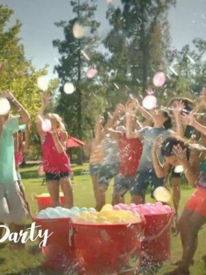 Rapid Injection Quick-Fill Self-Sealing Water Balloon Set, 3 Pack, Multi-Color, 111 Balloons