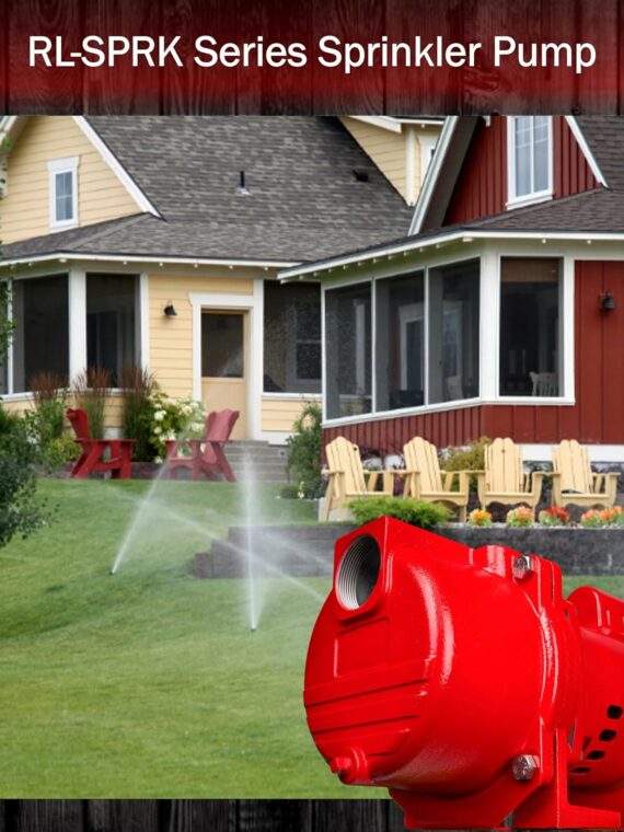 Red Lion 1.5 HP Dual Voltage Cast Iron Sprinkler Pump with Thermoplastic Impeller, 71 GPM
