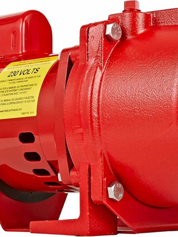 Red Lion 1.5 HP Dual Voltage Cast Iron Sprinkler Pump with Thermoplastic Impeller, 71 GPM