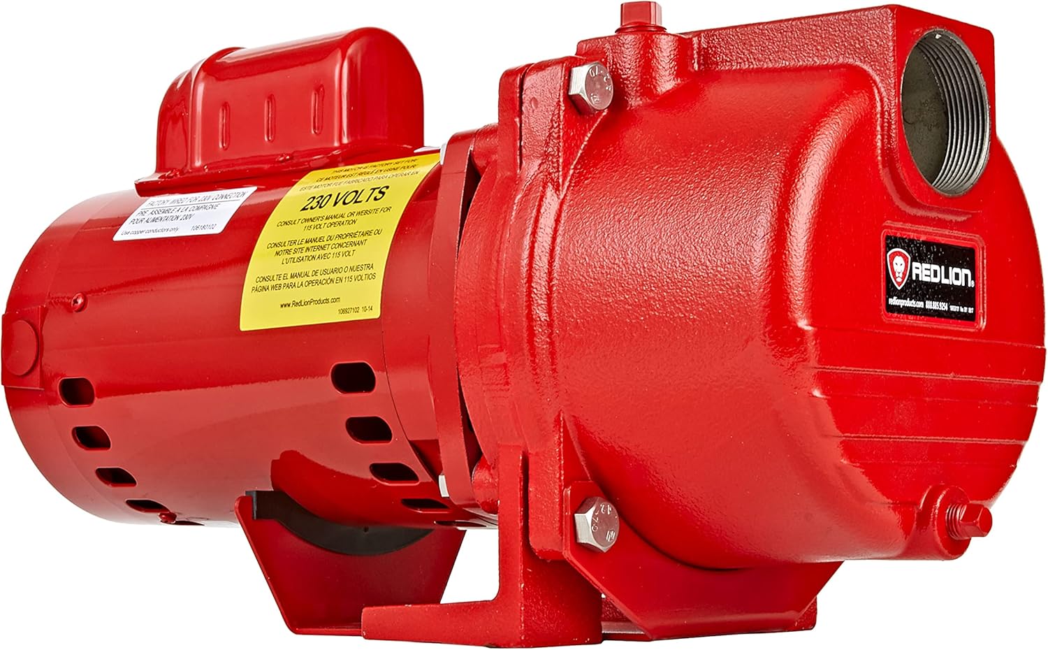 Red Lion 1.5 HP Dual Voltage Cast Iron Sprinkler Pump with Thermoplastic Impeller, 71 GPM