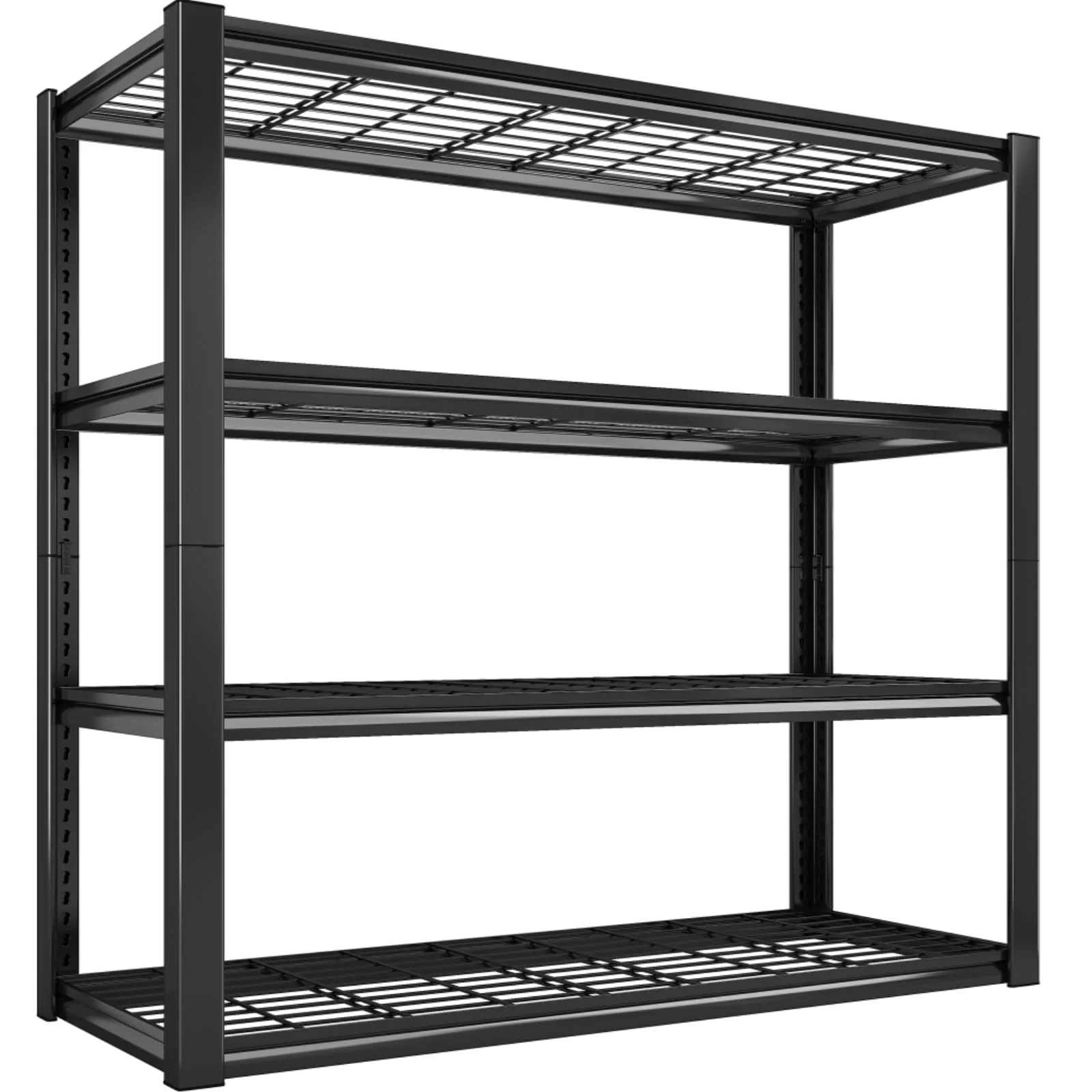 REIBII 40" Heavy Duty Metal Garage Shelving, 2240 LBS Capacity, Adjustable Storage Shelves for Home & Warehouse