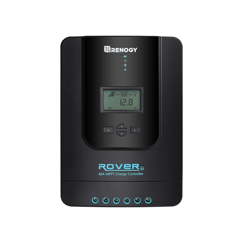 Renogy Rover 40A MPPT Solar Charge Controller, 12V/24V, LCD Display, Full Protection