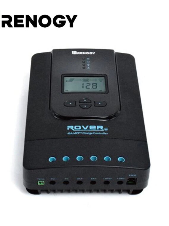 Renogy Rover 40A MPPT Solar Charge Controller, 12V/24V, LCD Display, Full Protection