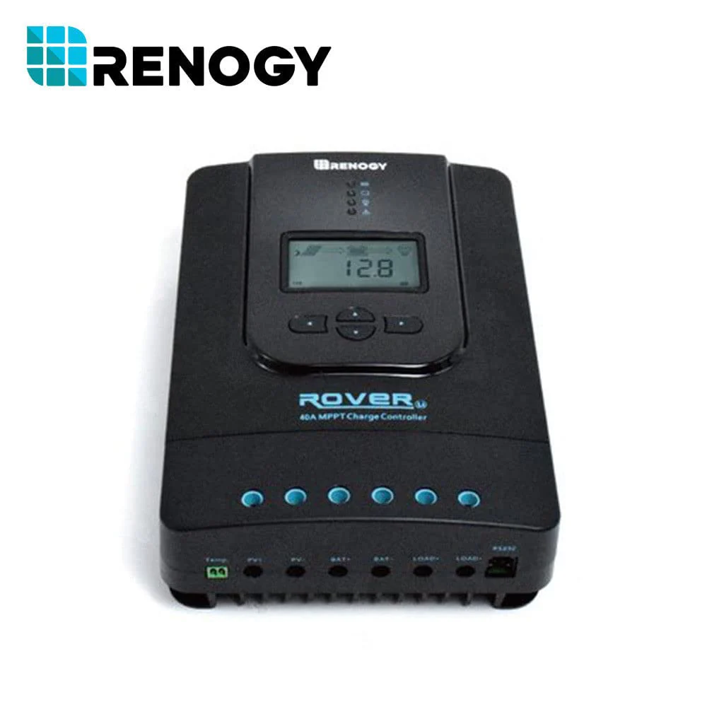 Renogy Rover 40A MPPT Solar Charge Controller, 12V/24V, LCD Display, Full Protection