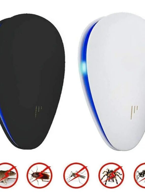 Repelly™ Ultrasonic Pest Repeller - Electronic Bug & Rodent Repellent, Chemical-Free, Covers 1200-1700 Sq. Ft., Safe for Pets & Humans