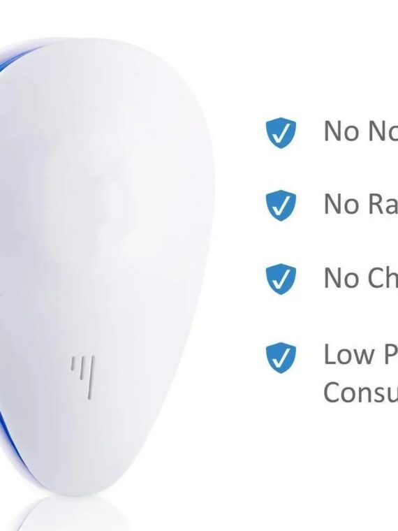 Repelly™ Ultrasonic Pest Repeller - Electronic Bug & Rodent Repellent, Chemical-Free, Covers 1200-1700 Sq. Ft., Safe for Pets & Humans