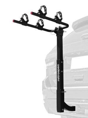 Retrospec Lenox 2-Bike Hitch Rack for Cars, Trucks & SUVs - Fits 2" Hitches, 80 lbs Capacity, Steel Construction