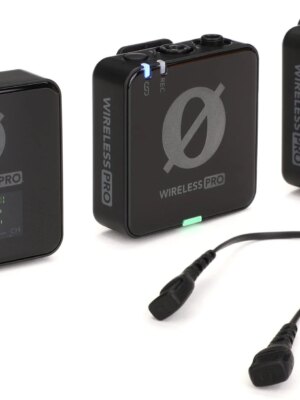 RODE Wireless PRO Compact Microphone System with 2.4GHz Transmission, 32-Bit Recording, Timecode, Lavalier Mics & Charging Case