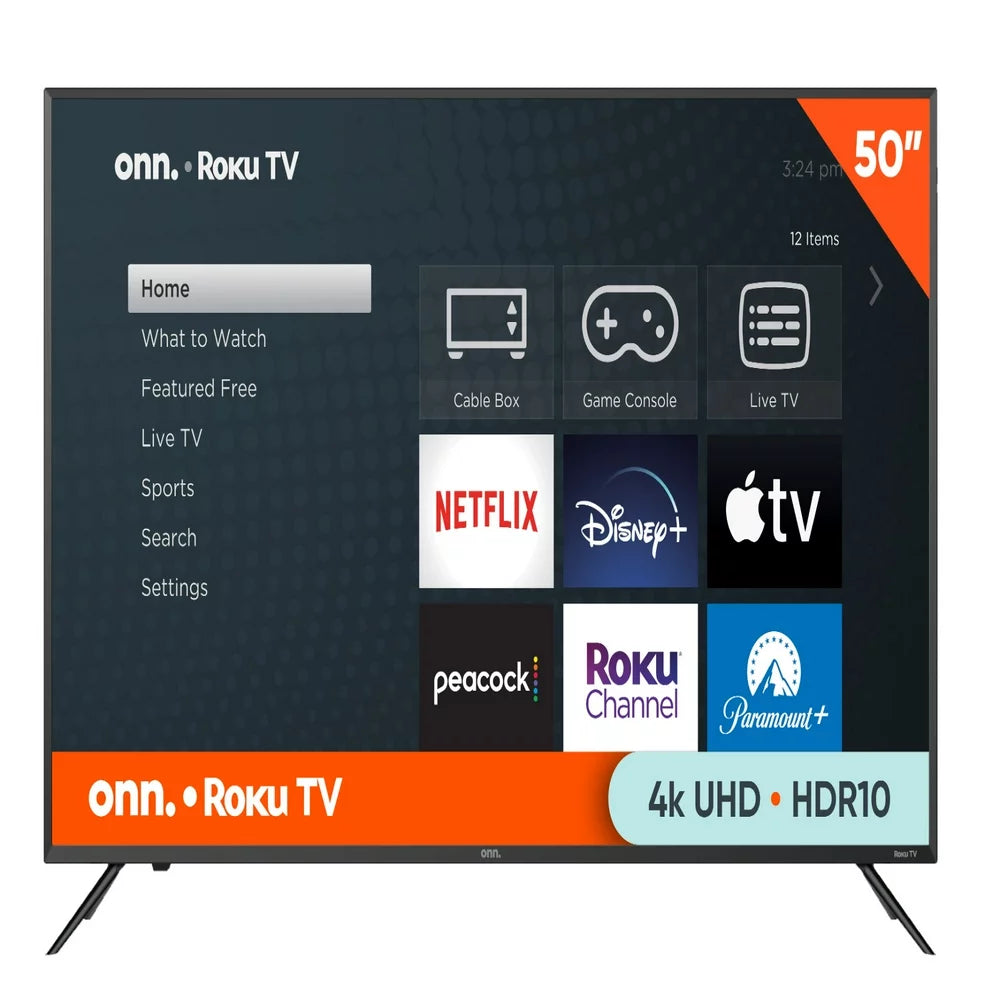 Roku 50" 4K UHD LED Smart TV with HDR, 60Hz Refresh, Voice Search, Alexa/Google Compatible