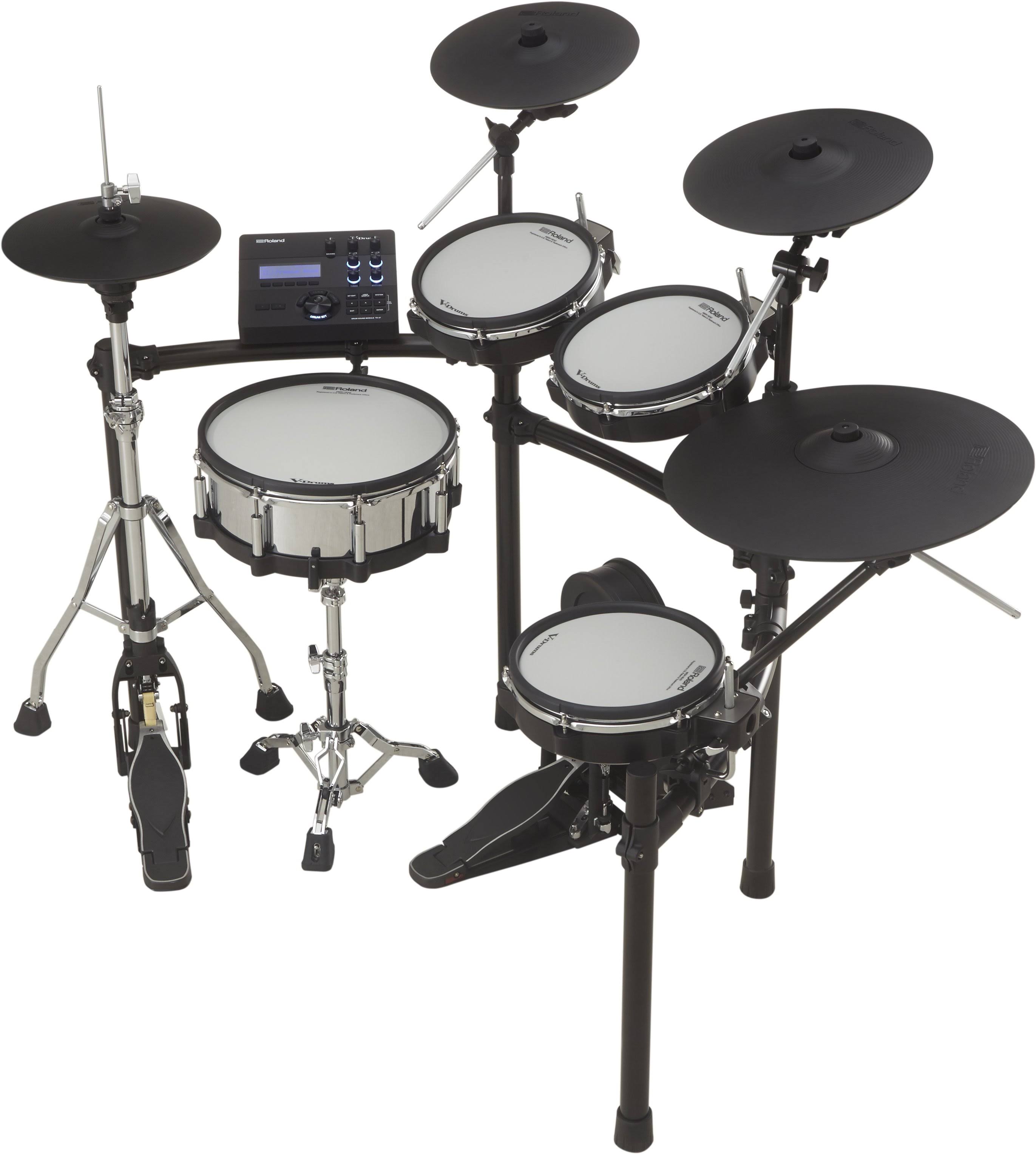 Roland TD-27KV V-Drums Electronic Drum Set with PD-140DS Snare & 18" Ride Cymbal