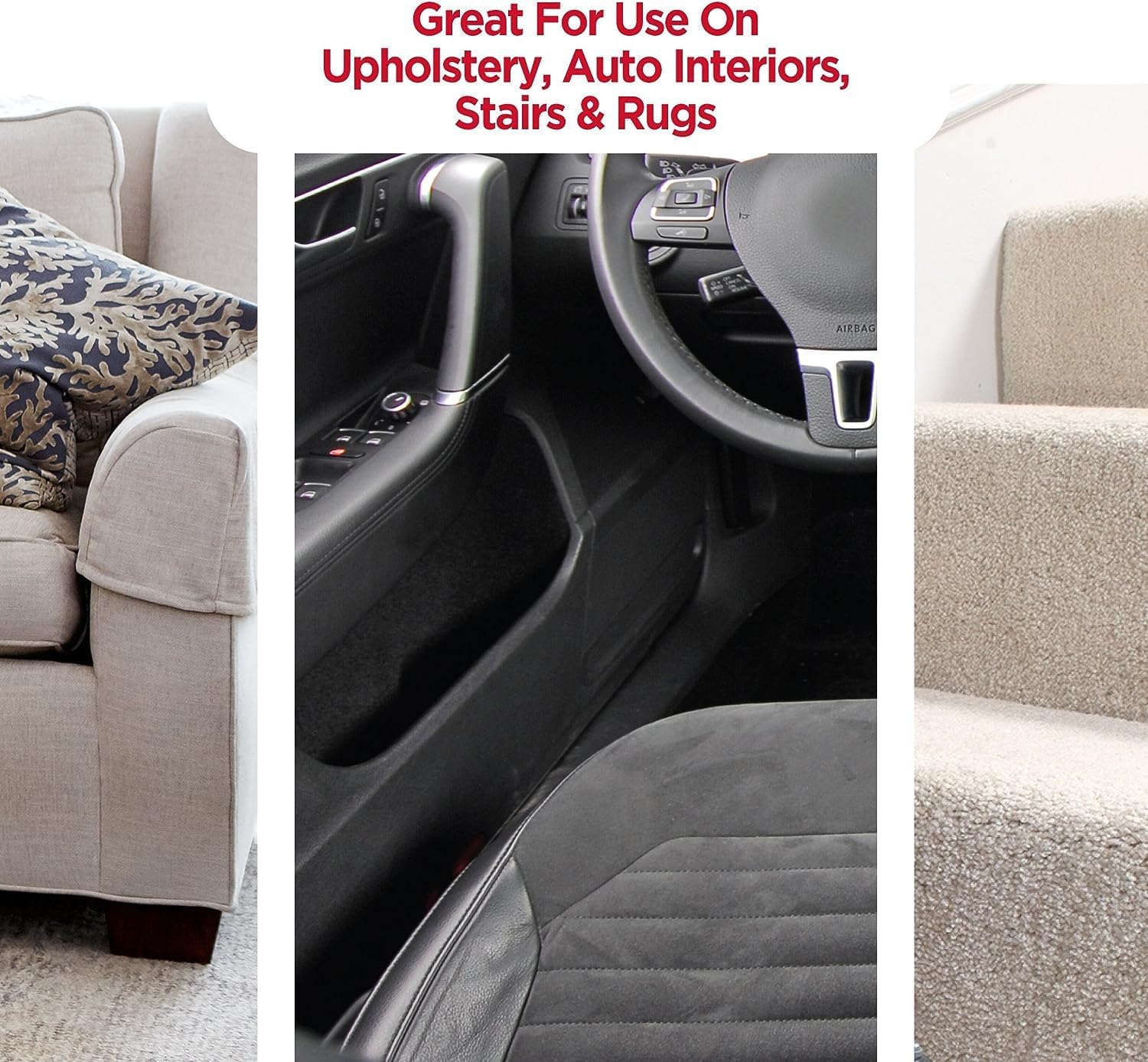 Rug Doctor Universal Upholstery Tool Attachment, 12-ft Hose for X3 Carpet Cleaner, Ideal for Rugs, Stairs, Mattresses & More