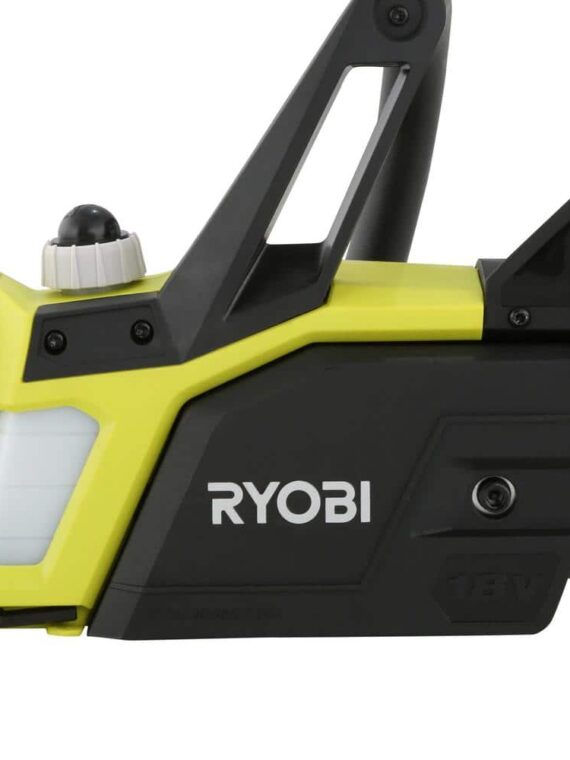 RYOBI 18V Cordless Chainsaw, 10-Inch Bar, Lightweight Design (Tool Only)