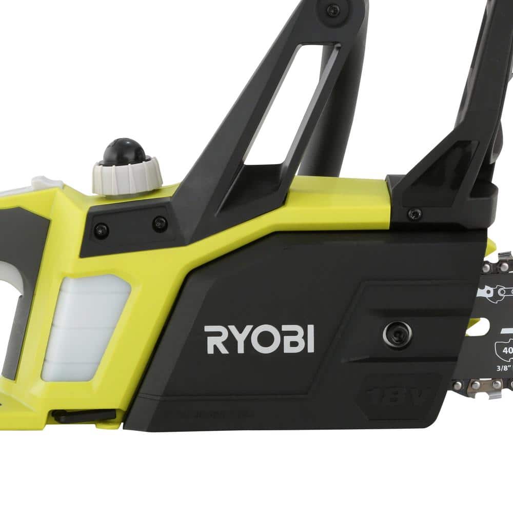 RYOBI 18V Cordless Chainsaw, 10-Inch Bar, Lightweight Design (Tool Only)