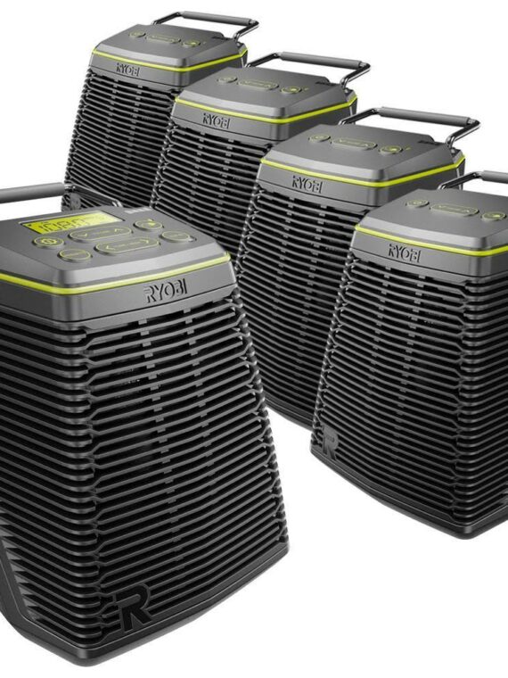 Ryobi 18V ONE+ Hybrid Score 5-Piece Wireless Speaker Set with Bluetooth & FM Tuner