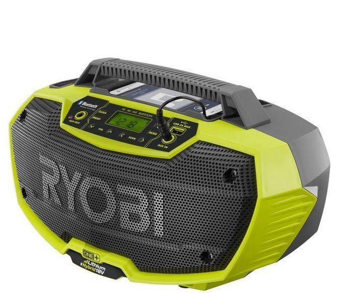 Ryobi One+ P746 18V Bluetooth Radio with Dual Power Capability