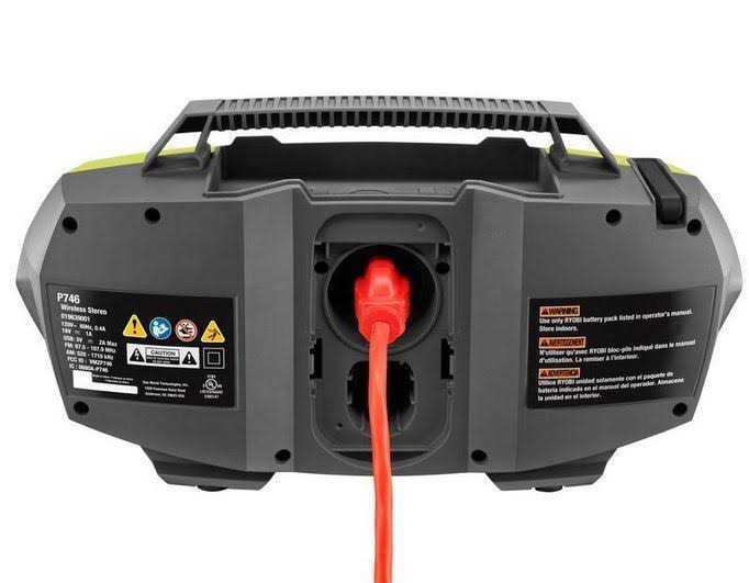 Ryobi One+ P746 18V Bluetooth Radio with Dual Power