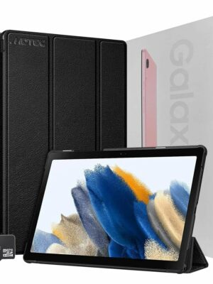 Samsung Galaxy Tab A8 10.5" Tablet Bundle, 32GB + 64GB microSD, Wi-Fi, Pink, with Hard Case & US Adapter