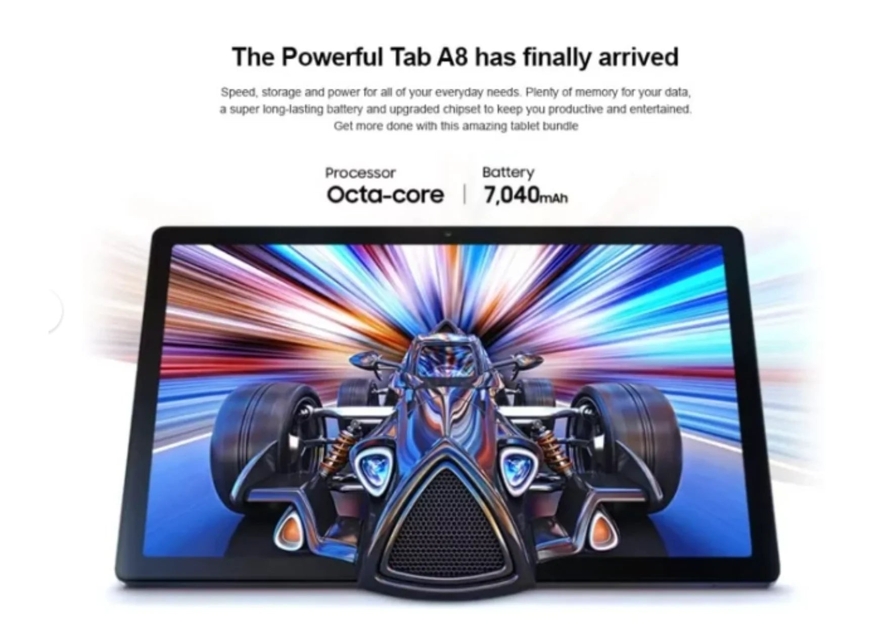 Samsung Galaxy Tab A8 10.5" Tablet Bundle, 32GB + 64GB microSD, Wi-Fi, Pink, with Hard Case & US Adapter