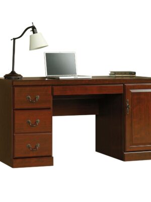 Sauder Heritage Hill Computer Credenza Desk, Classic Cherry, Wood Composite, Indoor Use