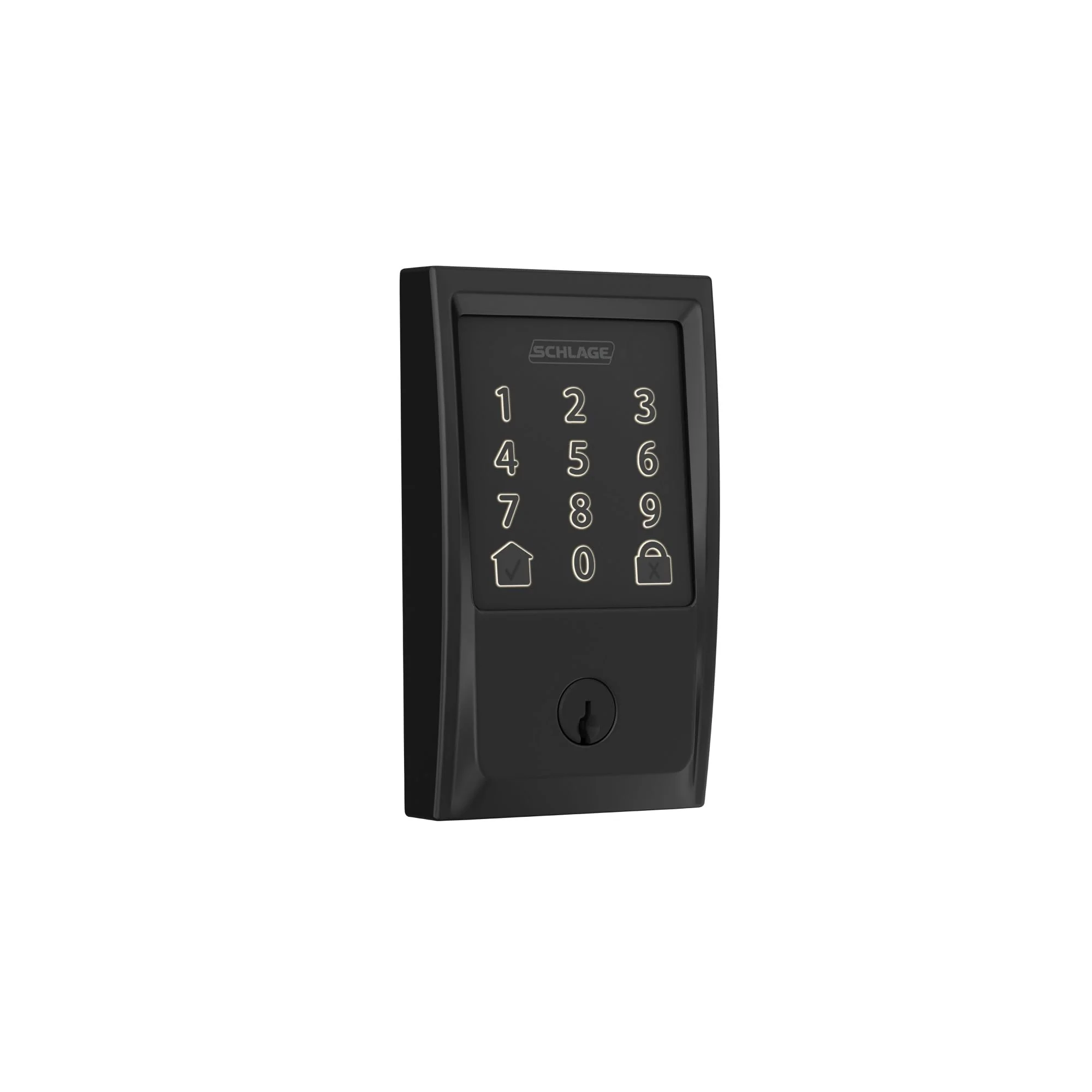 Schlage Encode Smart Wi-Fi Deadbolt, Black - Secure Remote Access, Built-in Alarm, No Hub Needed
