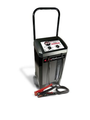 Schumacher SC1445 Manual Wheel Charger, 250/50/25/10 Amp, Engine Start, Durable Metal Case, Easy Storage
