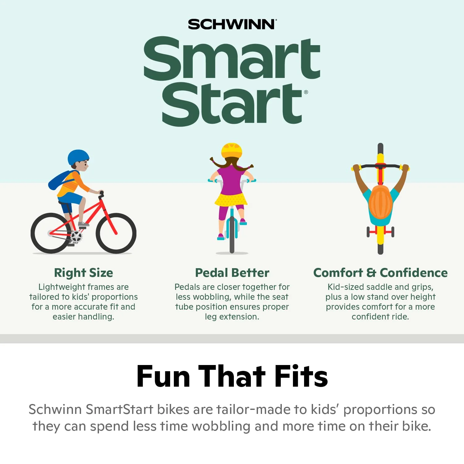 Schwinn Koen & Elm 16-Inch Kids BMX Bike, Adjustable, SmartStart Design, Ages 3-7