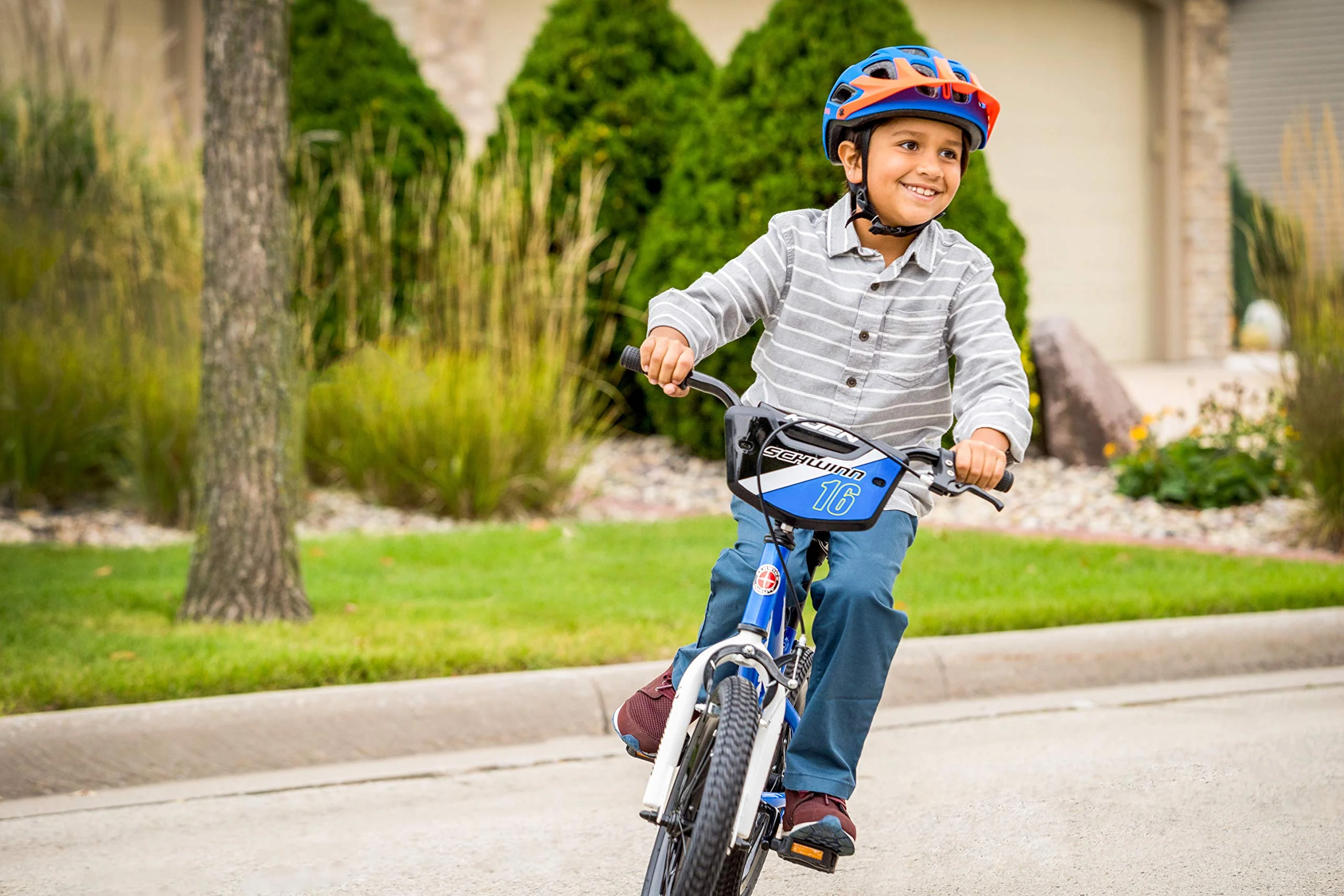 Schwinn Koen & Elm 16-Inch Kids BMX Bike, Adjustable, SmartStart Design, Ages 3-7