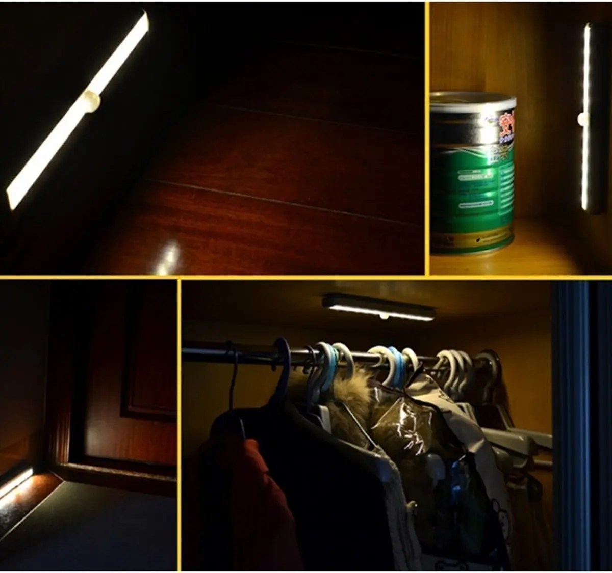 Sensorch™ Motion Sensor LED Light, USB Rechargeable, Easy Installation, Compact Design for Closets and Stairways