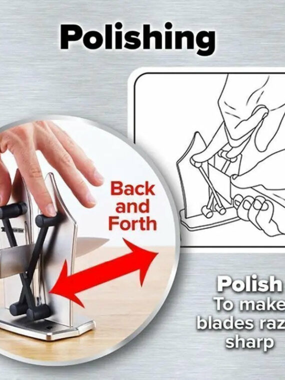 Shapezel™ Professional Stainless Steel Knife Sharpener with Tungsten Carbide Arms for All Blade Types