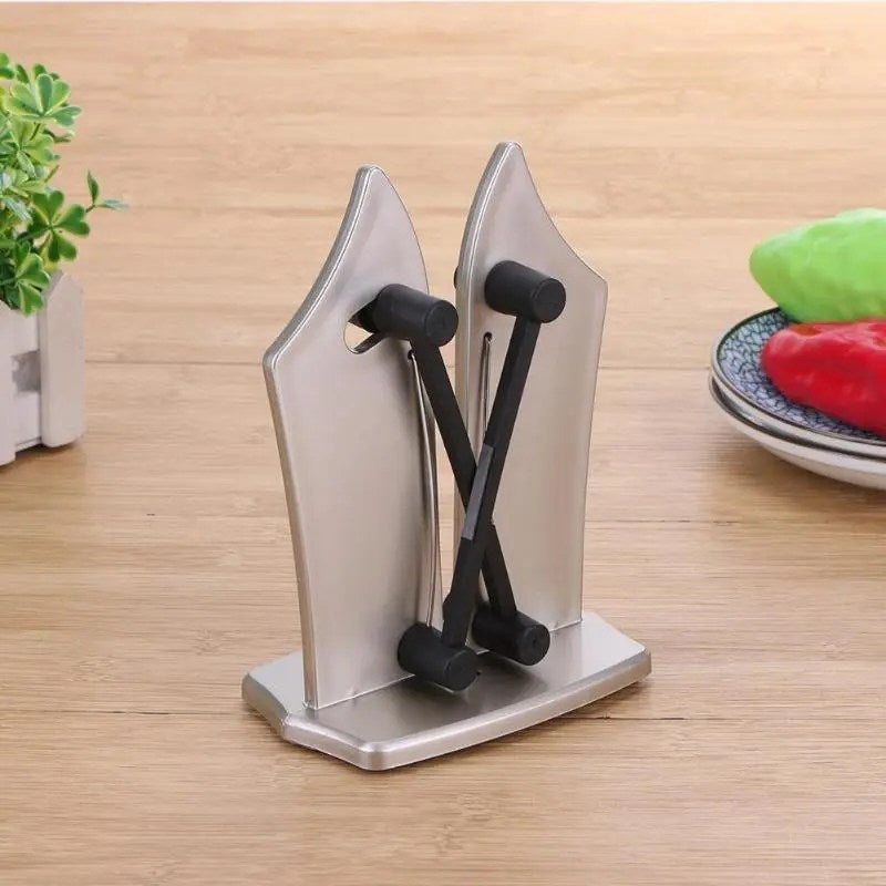 Shapezel™ Professional Stainless Steel Knife Sharpener with Tungsten Carbide Arms for All Blade Types