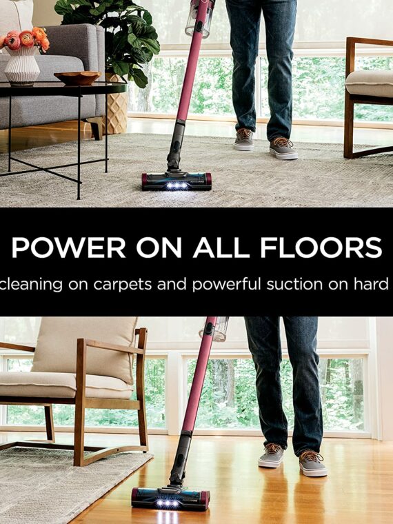 Shark IZ362H Cordless Stick Vacuum, Anti-Allergen, Lightweight, Self-Cleaning Brushroll, 40 Min Runtime, HEPA Filter