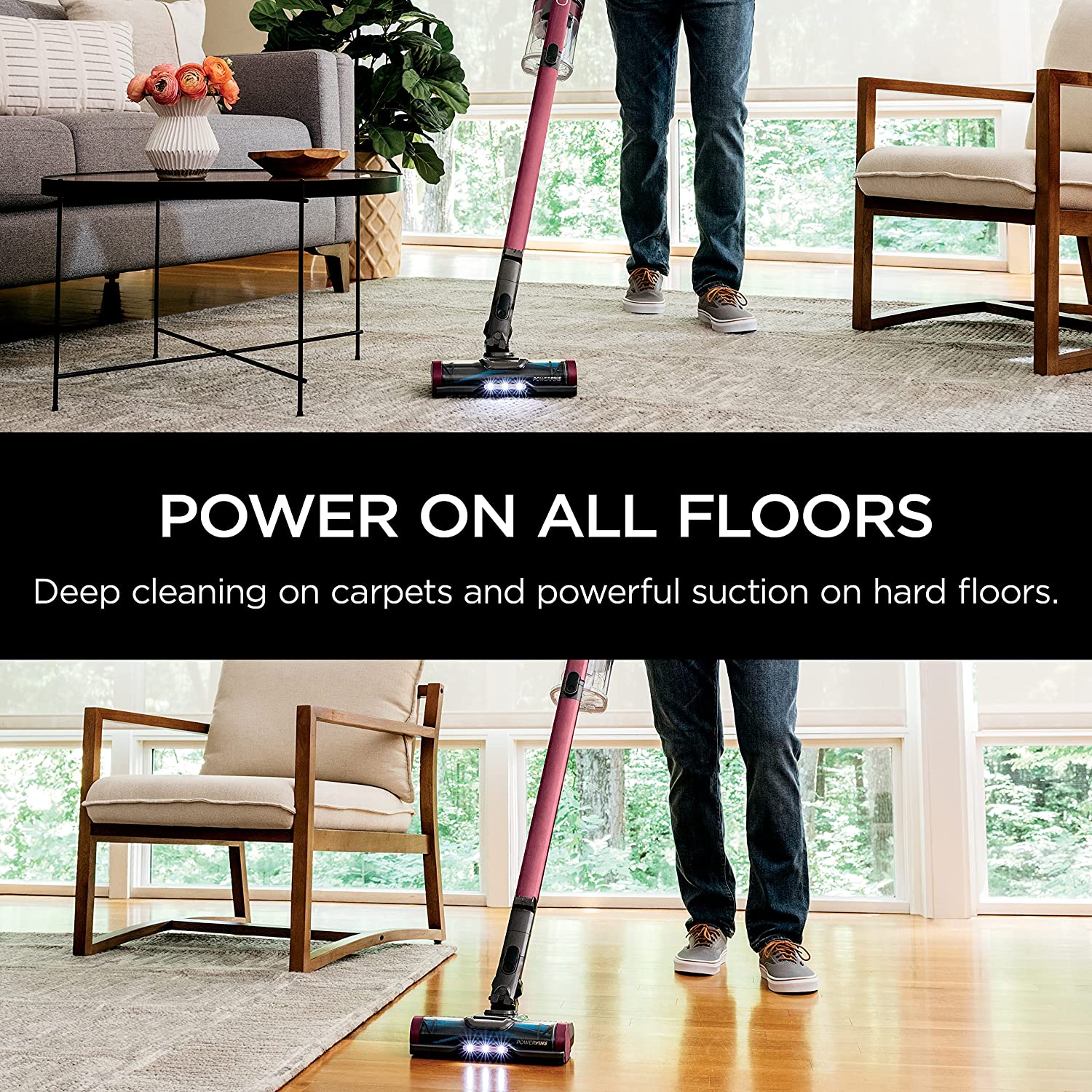 Shark IZ362H Cordless Stick Vacuum, Anti-Allergen, Lightweight, Self-Cleaning Brushroll, 40 Min Runtime, HEPA Filter