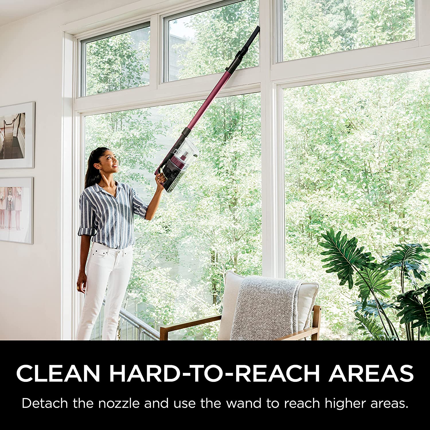 Shark IZ362H Cordless Stick Vacuum, Anti-Allergen, Lightweight, Self-Cleaning Brushroll, 40 Min Runtime, HEPA Filter
