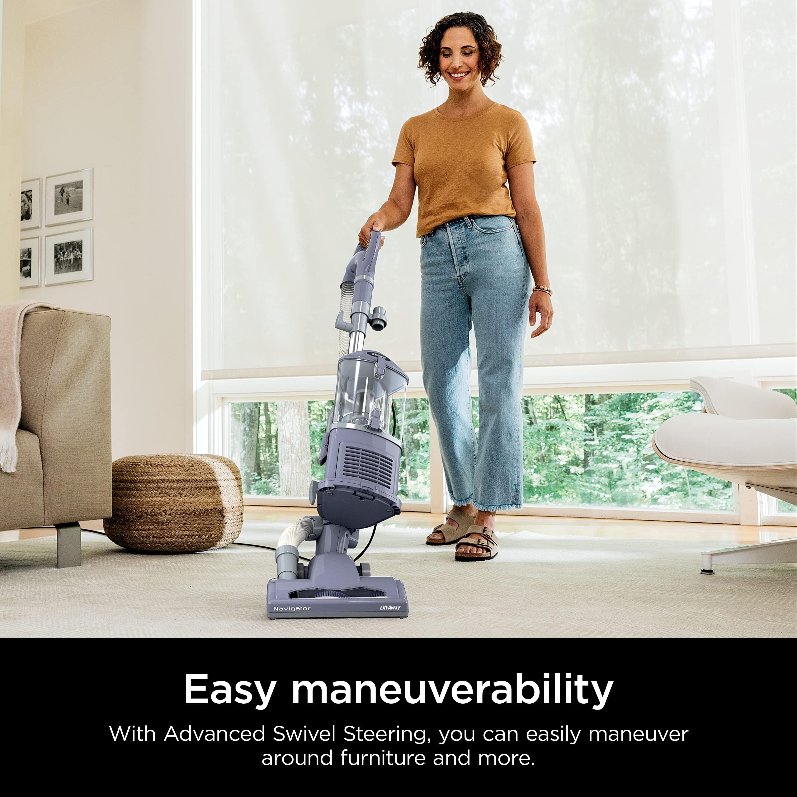 Shark NV352 Navigator Lift-Away Upright Vacuum, HEPA Filter, Lightweight, Swivel Steering, for Carpets & Floors