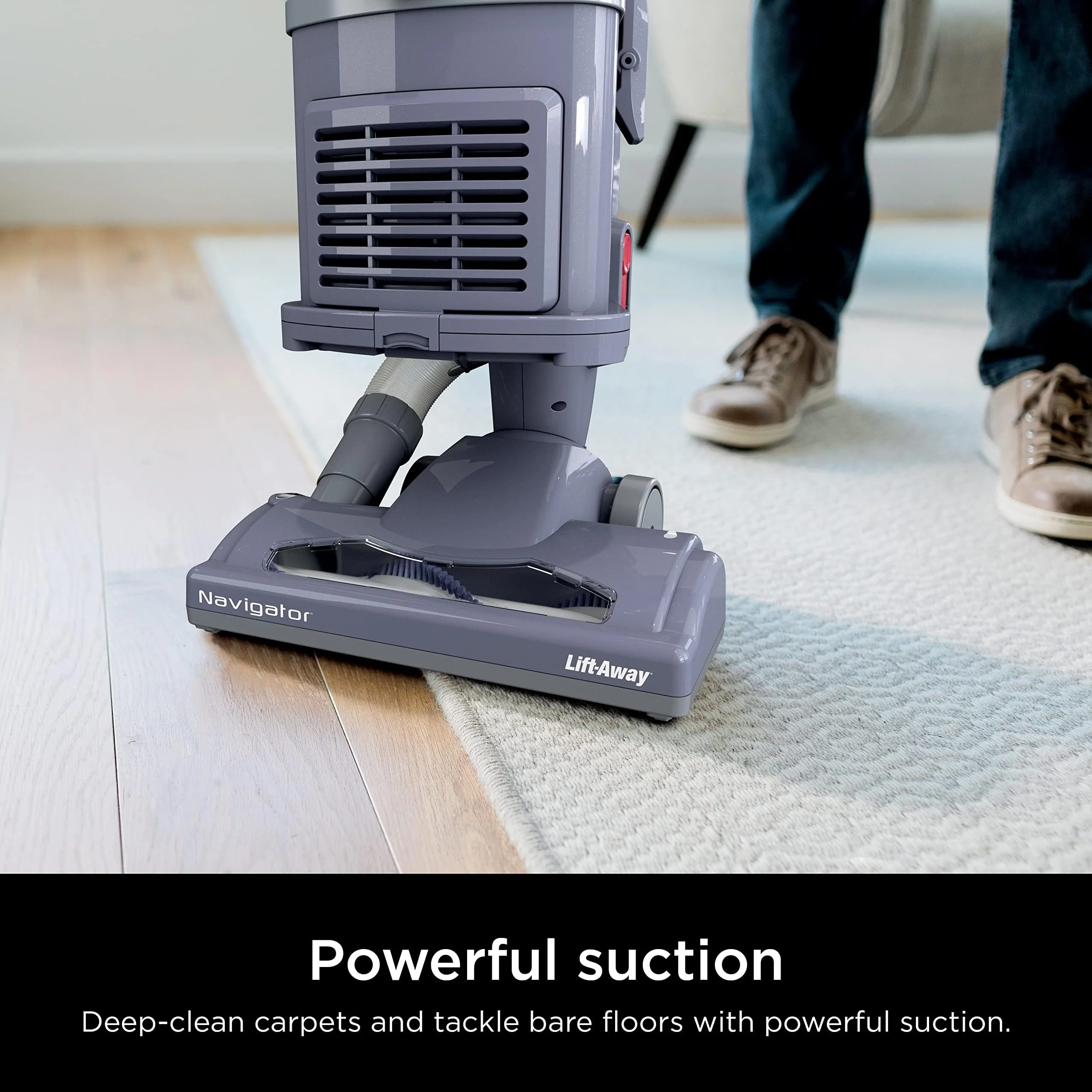 Shark NV352 Navigator Lift-Away Upright Vacuum, HEPA Filter, Lightweight, Swivel Steering, for Carpets & Floors