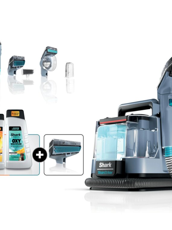 Shark StainStriker Carpet & Upholstery Cleaner, Powerful Stain Removal, 20x Stain-Fighting, Lightweight, Pet-Friendly