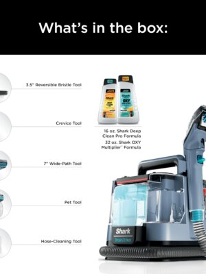 Shark StainStriker Carpet & Upholstery Cleaner, Powerful Stain Removal, 20x Stain-Fighting, Lightweight, Pet-Friendly