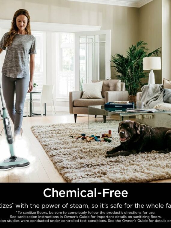 Shark Steam & Scrub Mop - All-in-One Sanitizing, 3 Steam Modes, LED Headlights, 150+ Scrubs/Min, For Sealed Hard Floors