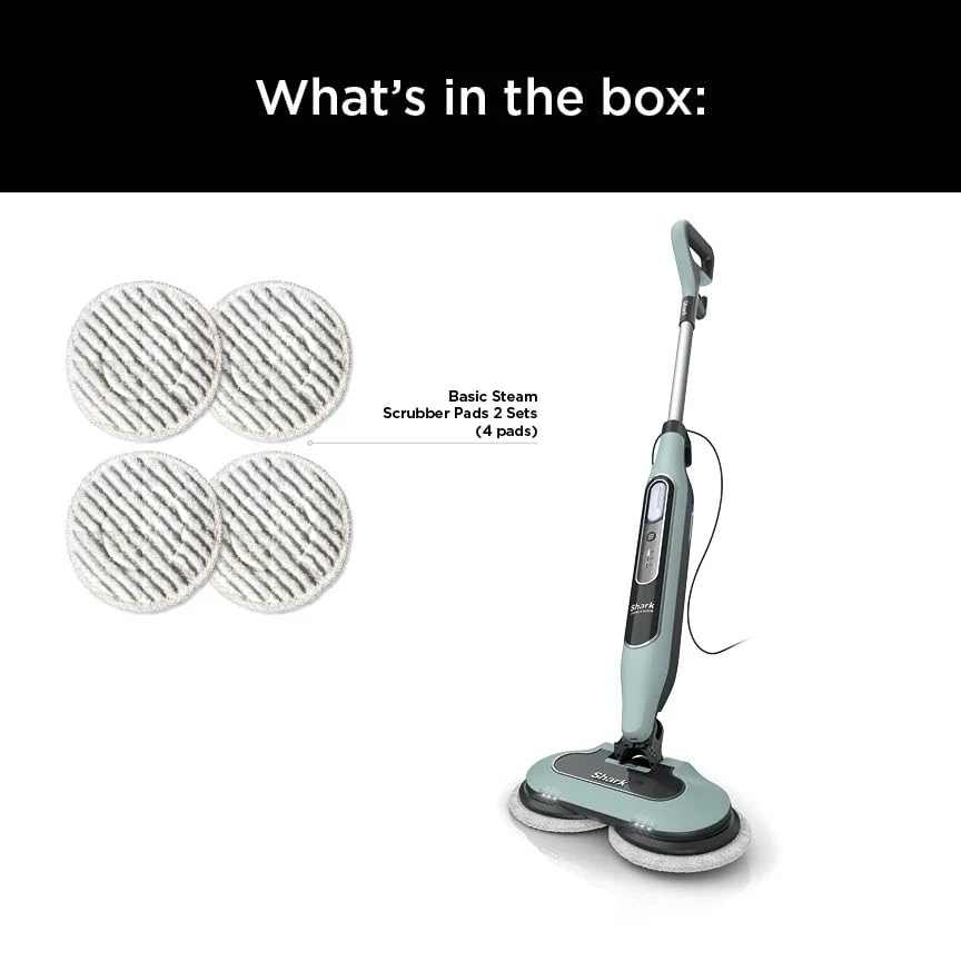 Shark Steam & Scrub Mop - All-in-One Sanitizing, 3 Steam Modes, LED Headlights, 150+ Scrubs/Min, For Sealed Hard Floors