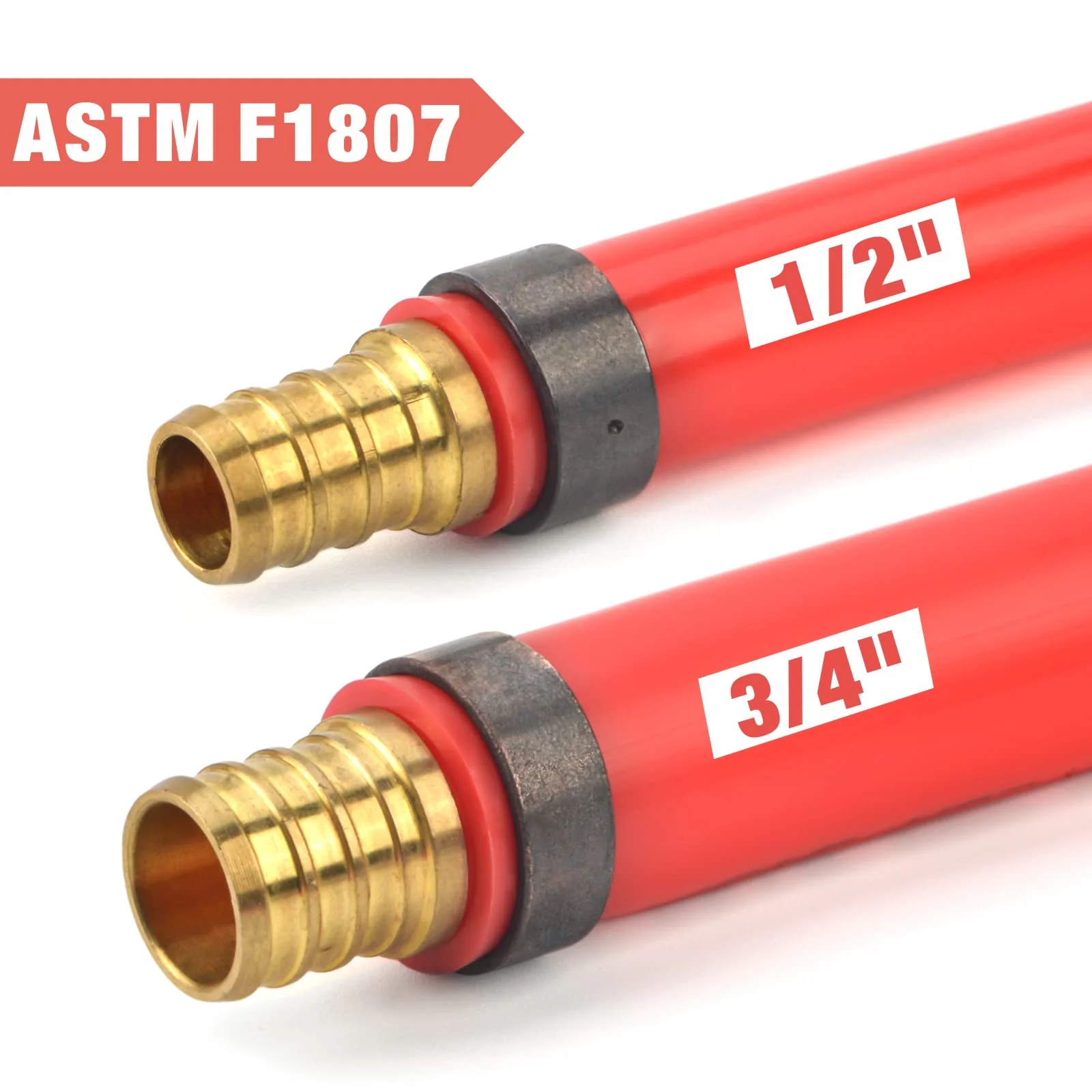 SharkBite Iwiss PEX Crimp Tool Kit, 5-Piece, Crimps 1/2" & 3/4" Copper Rings, Includes Cutter & Gauge