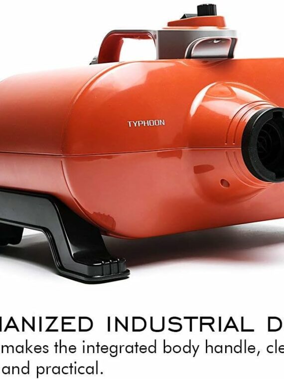 Shernbao 6.0HP High Velocity Dog Grooming Dryer with Adjustable Speed, Dual Motor, and Accessories