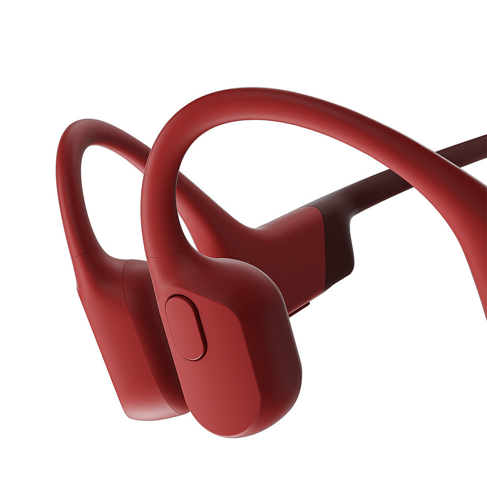 Shokz OpenRun Red Bone Conduction Open-Ear Endurance Headphones for Active Lifestyles