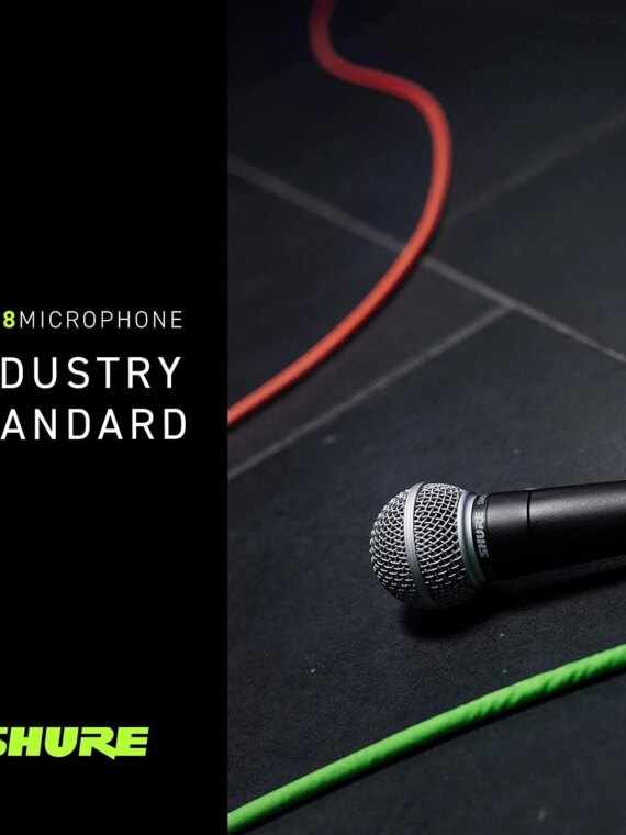 Shure SM58 Cardioid Dynamic Vocal Microphone for Live & Studio Performance