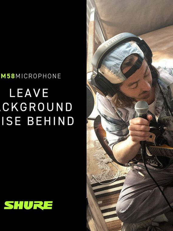 Shure SM58 Cardioid Dynamic Vocal Microphone for Live & Studio Performance