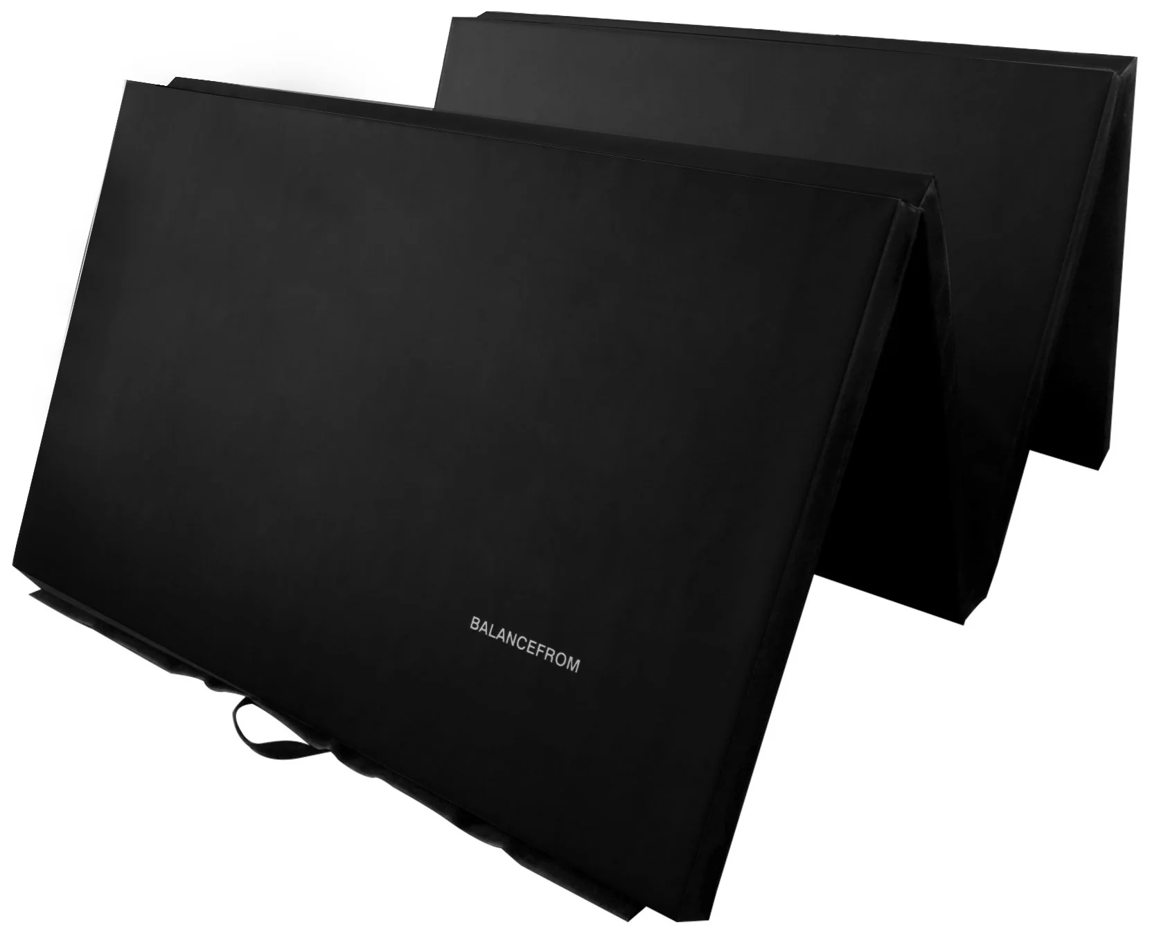 Signature Fitness 4'x8'x2" Folding Gym Mat, High-Density Foam, Durable Vinyl, for Yoga & Martial Arts