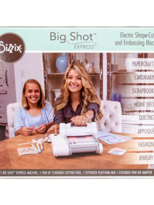 Sizzix Big Shot Express Motorized Cutting & Embossing Machine, Gray/White, US Version