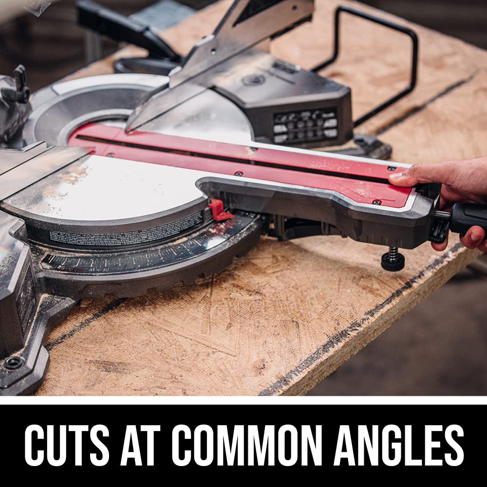 SKIL 10" Dual Bevel Sliding Compound Miter Saw, 15 Amp Motor, LED Shadow Line, 2x12 Capacity