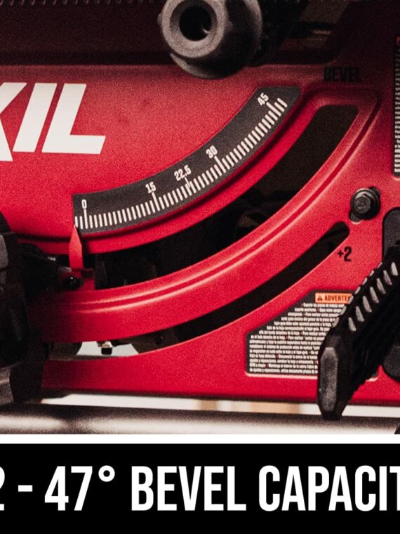 SKIL 10" Portable Jobsite Table Saw, 15 Amp with Folding Stand, Rack & Pinion Fence Rails
