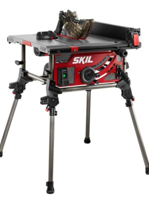 SKIL 10" Portable Jobsite Table Saw, 15 Amp with Folding Stand, Rack & Pinion Fence Rails